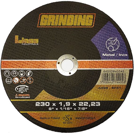 GRINDING 230*1,9mm Linea industry řezný kotouč 88.LI-230-1.9R