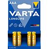 VARTA baterie alkalická Longlife mikrotužka AAA, 1ks 4580376 