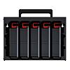 KISTENBERG skříňka TAGER CASE s 5-organizéry (krabičky), 415*290*290mm, KTC30256B