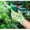 VERTO rukavice zahradní povrstvené nitrilem, vel.8", květinový vzor, 97H141